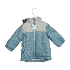 Stylish Kids Light Blue Puffer Jacket